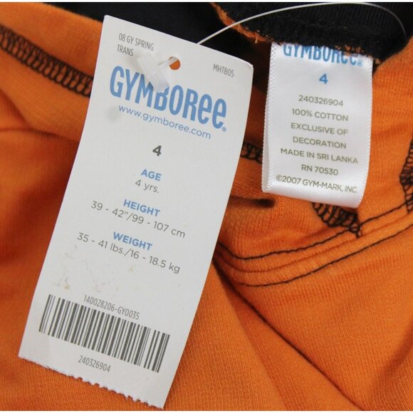 NWT 2008 Gymboree Boats & Bridges Hoodie sz 4 Boys Orange Submarine Service Cool - Picture 4 of 5